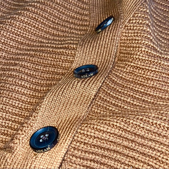 Adeam Halter Knit Sweater Cardigan size XS Brown - Picture 8 of 14